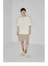 Plaid Multi-Pocket Elastic Waist Shorts