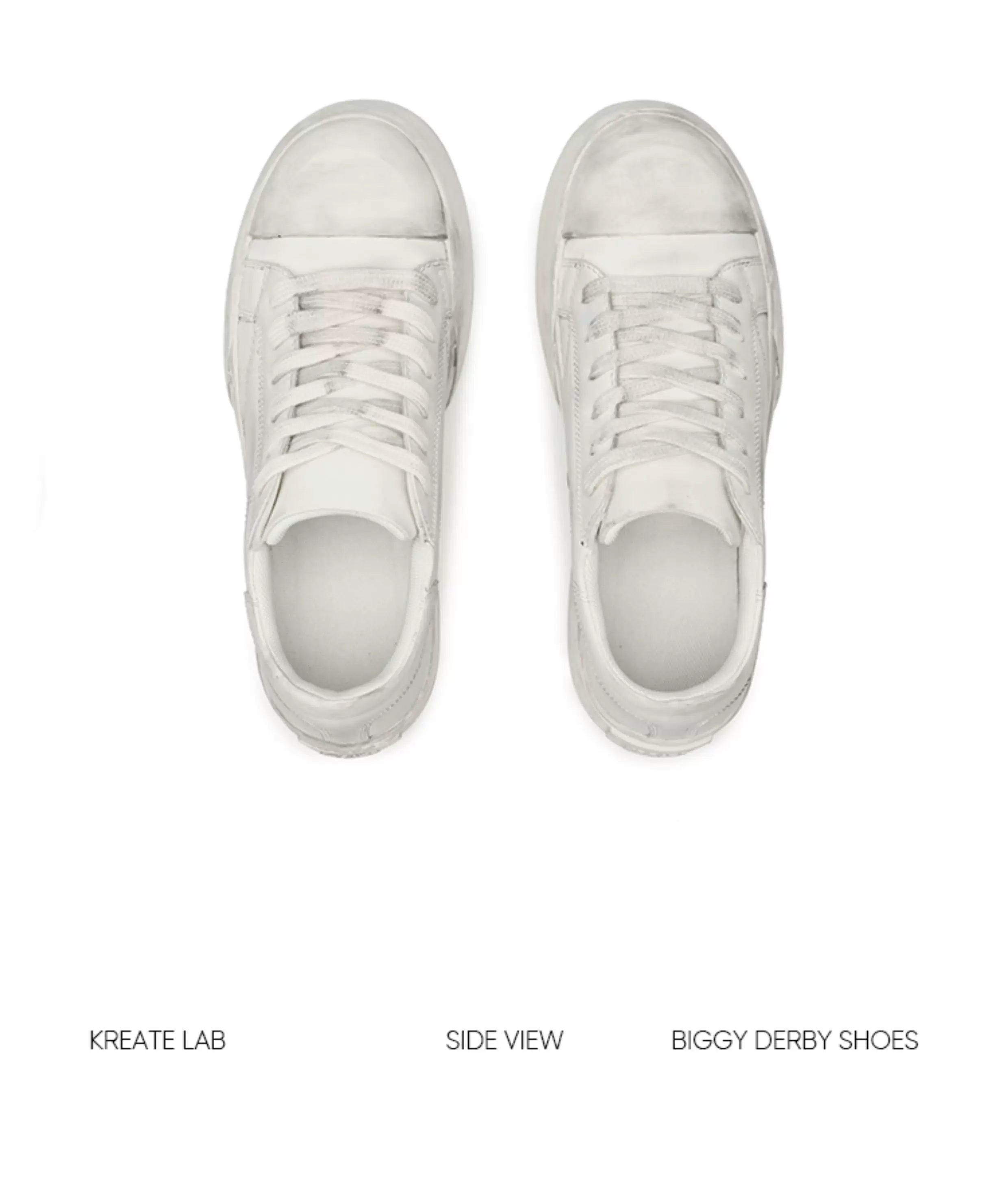 Leather Platform Casual Sneakers