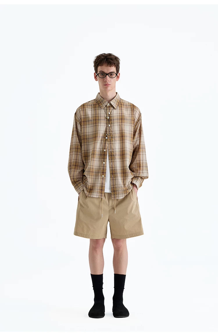Supima Nylon Blend Drawstring Shorts