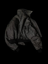 Distressed Boxy Two-Tone 3M Fleece Bomber