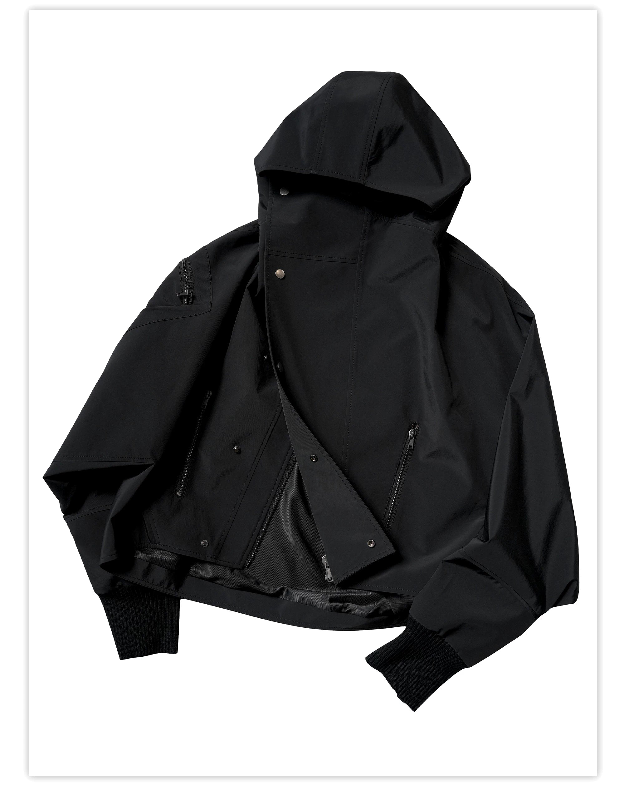 Batwing Sleeve Hard Shell Jacket