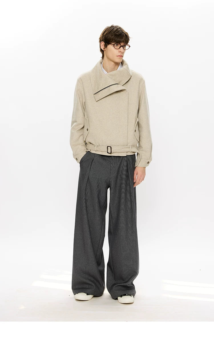 50% Merino Wool Set-Shoulder Zip Jacket