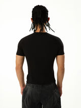 Men's Colorblock Ribbed Short Sleeve Tee