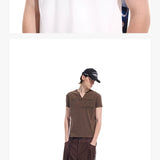 Distressed Print Slim Fit V-Neck Tee
