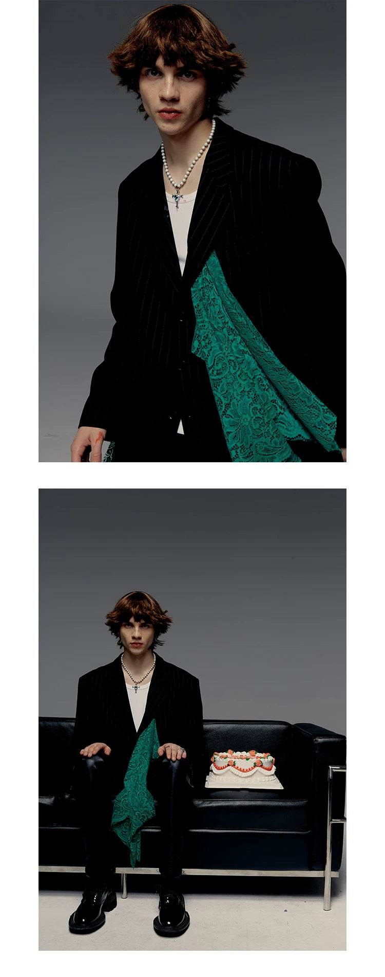 Lace Unisex Oversized Blazers