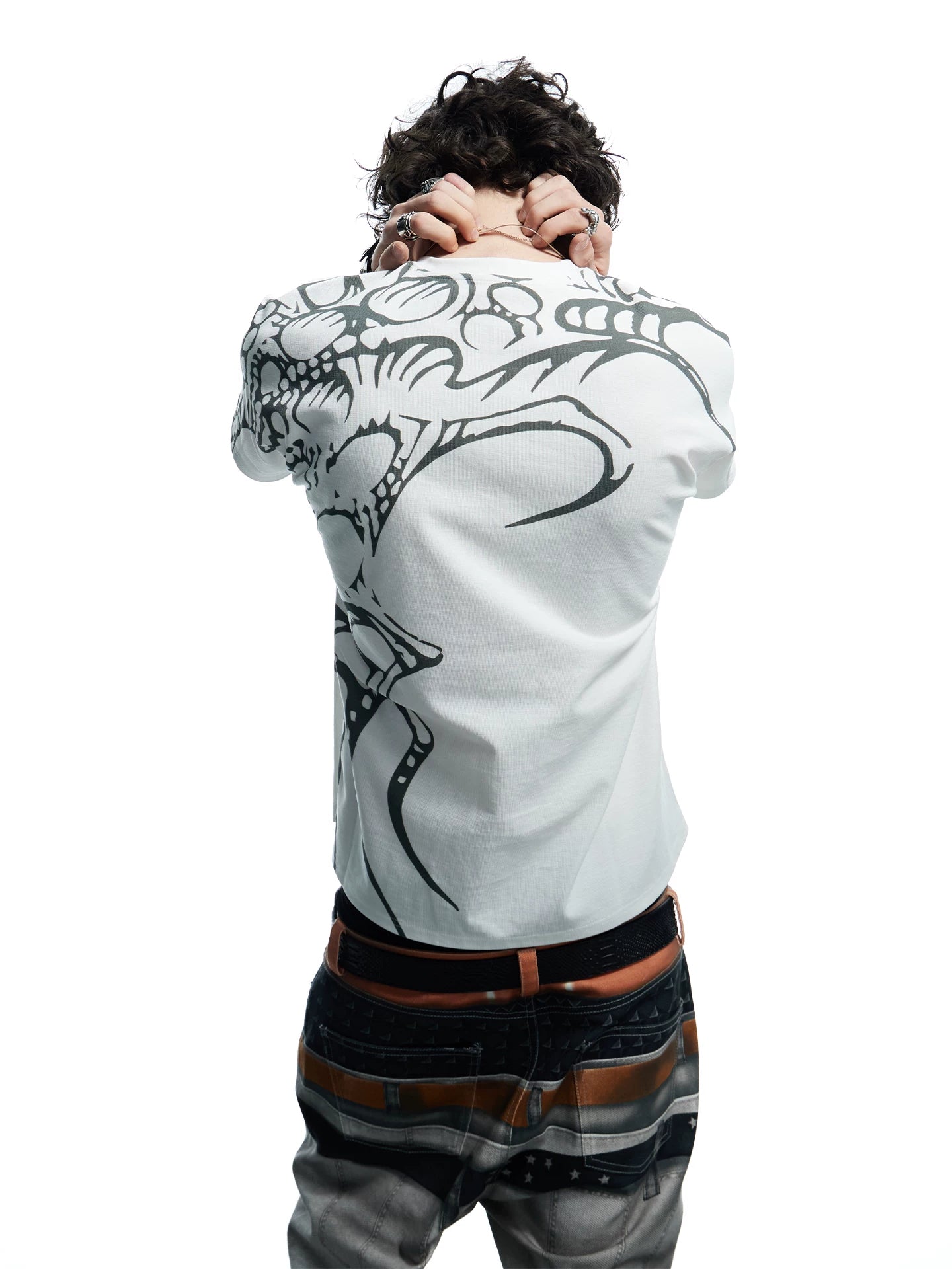 Dark Wing Print Short Sleeve Tee
