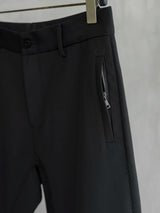 Matte Black Wrinkle-Resistant Dress Pants