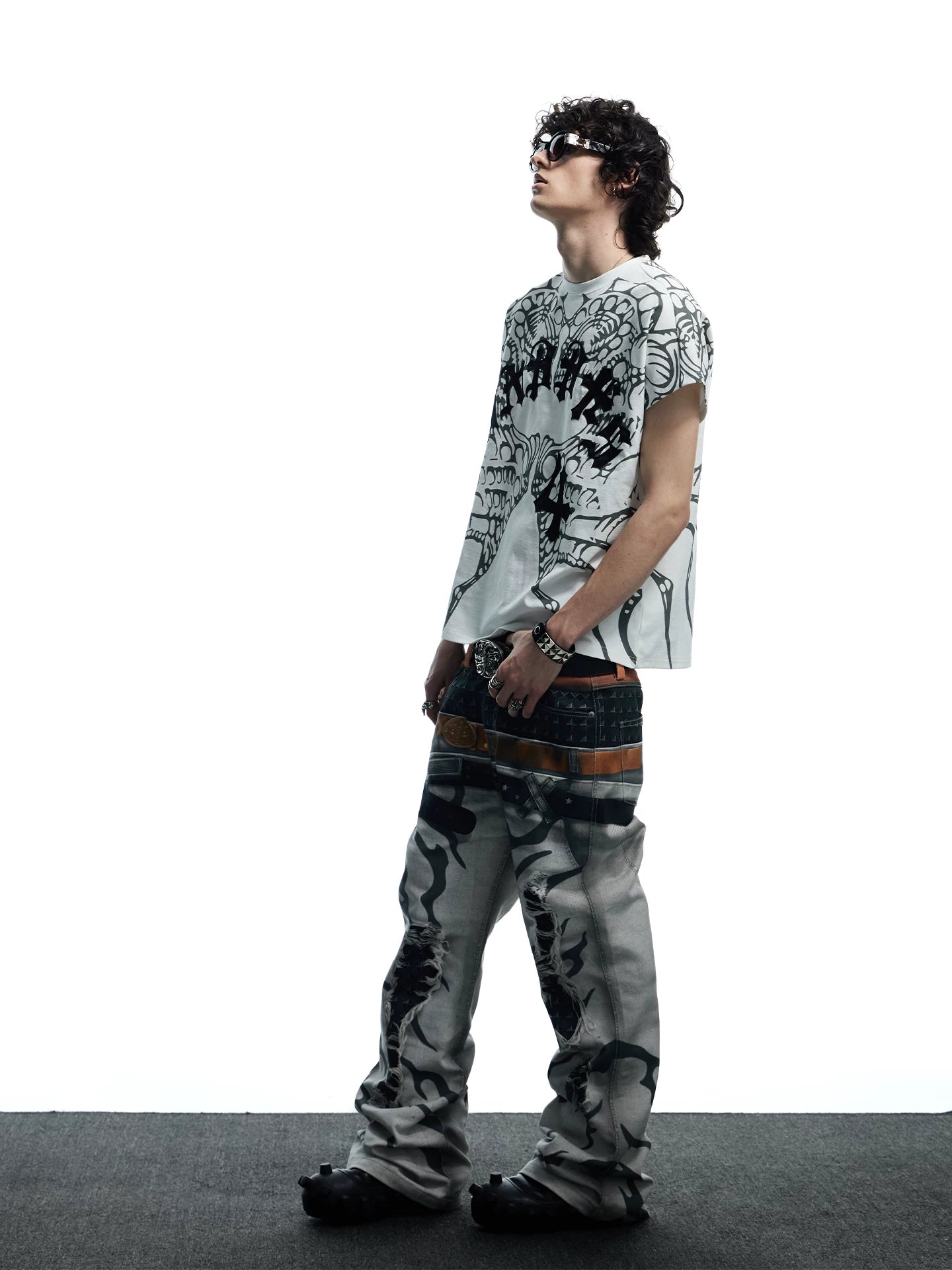 Dark Wing Print Short Sleeve Tee