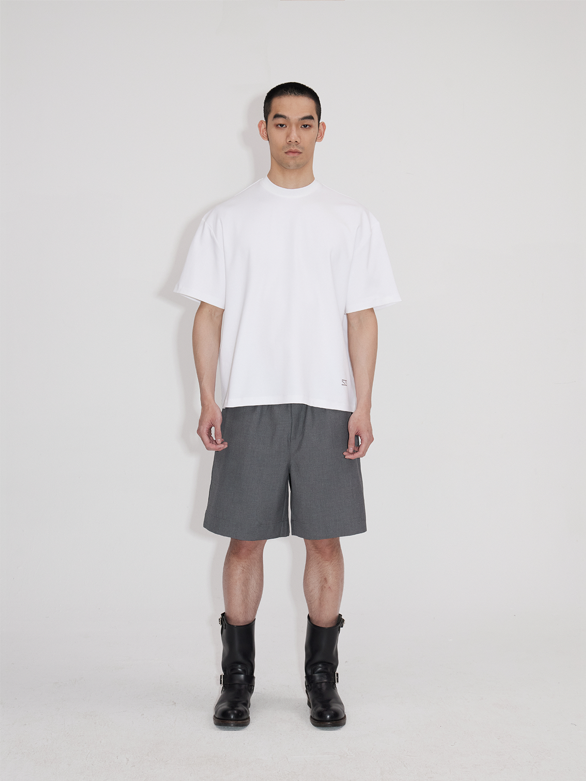 Elastic Waist Tailored Shorts