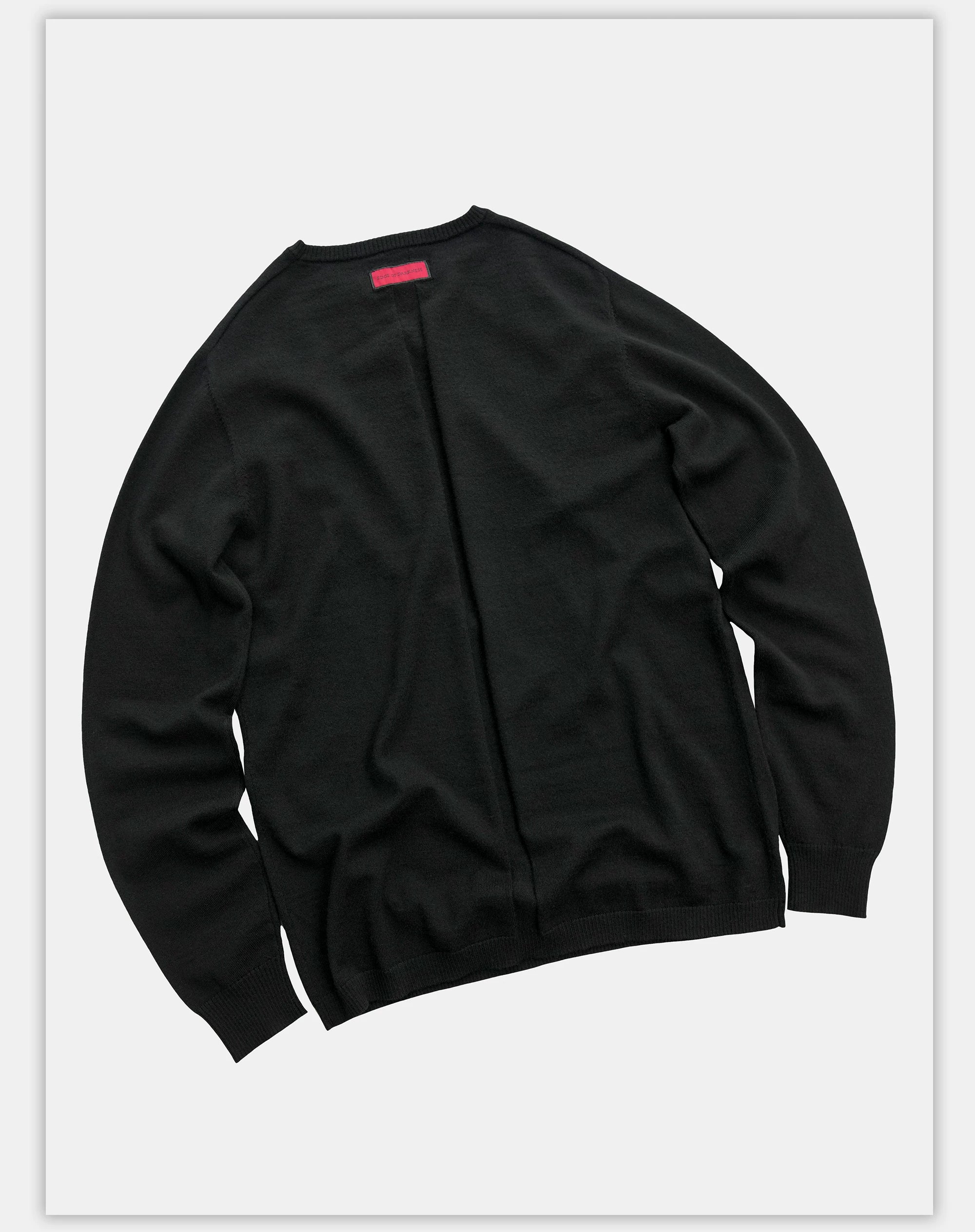 Fitted Dark Tailored Merino Cashmere Sweater
