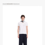 Distressed Print Slim Fit V-Neck Tee