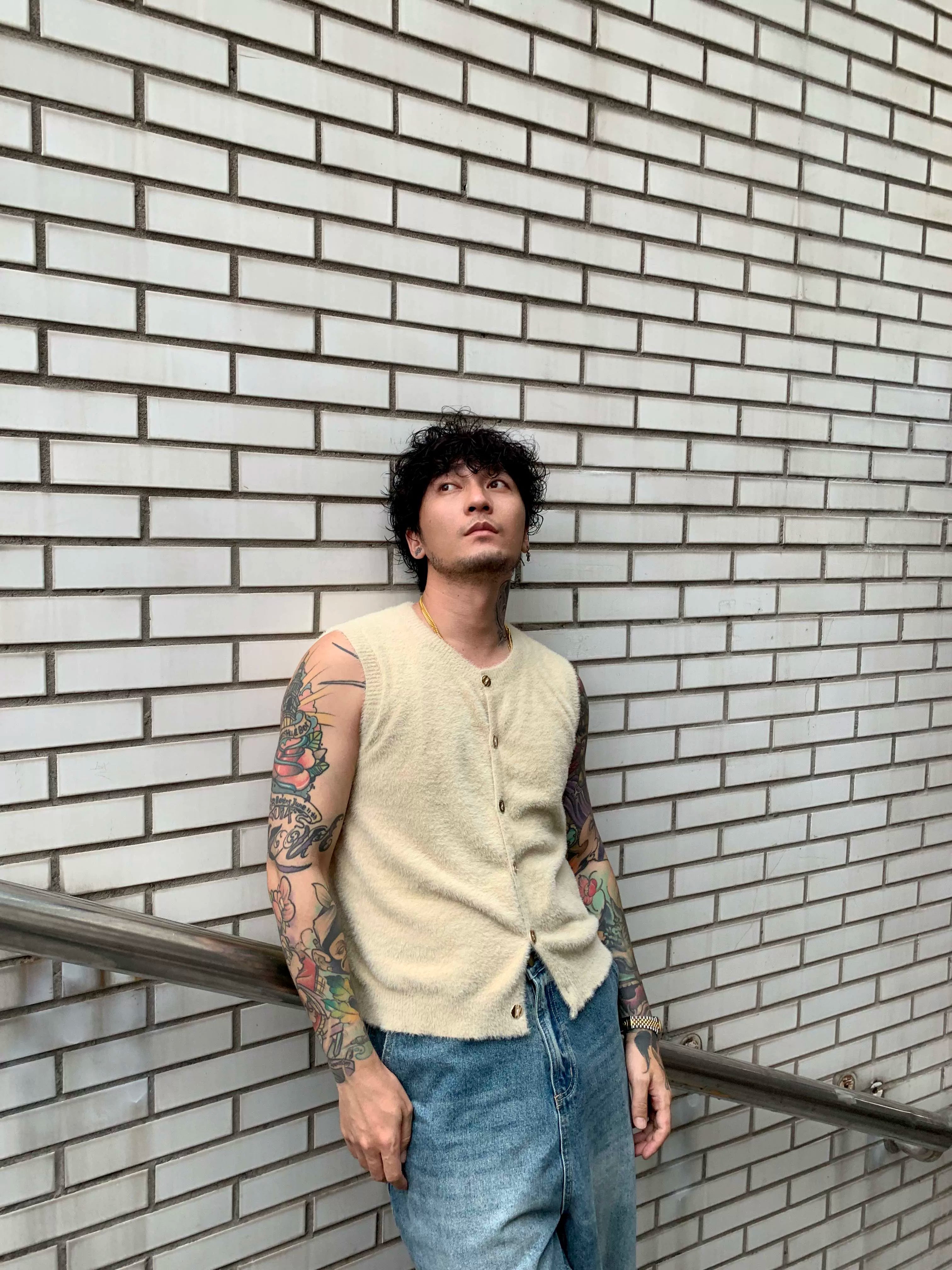 Vintage Sleeveless Knit Vest