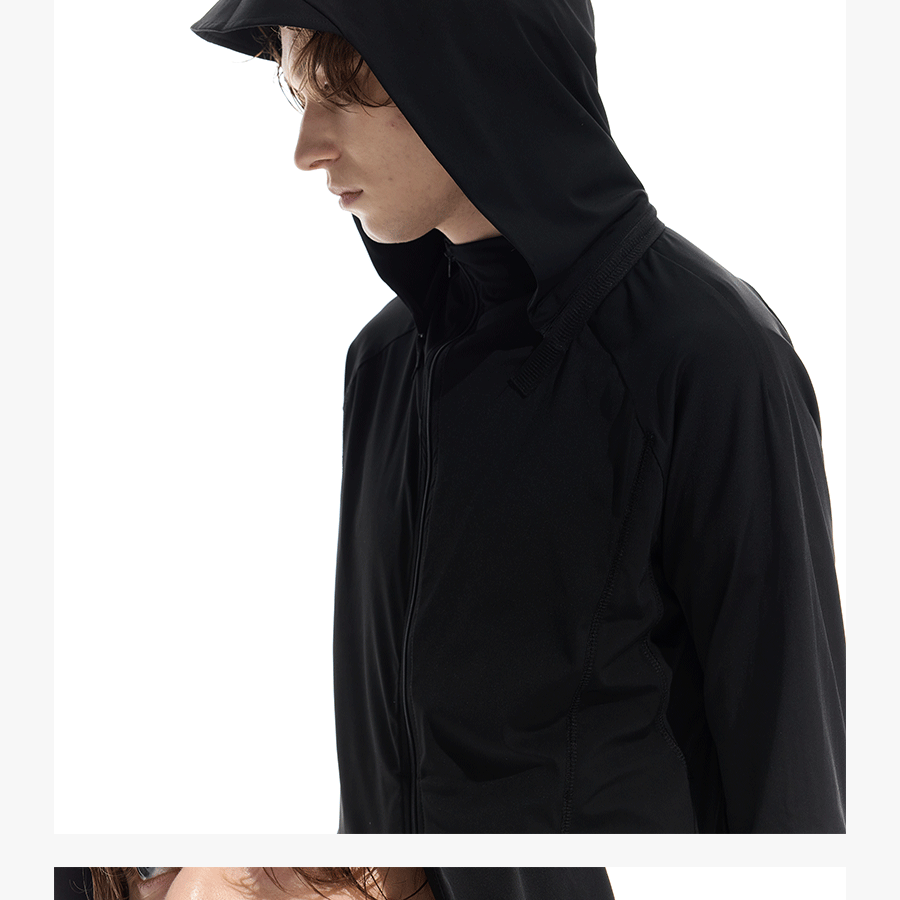 Detachable Hood Half-Zip UPF50+ Sun Jacket