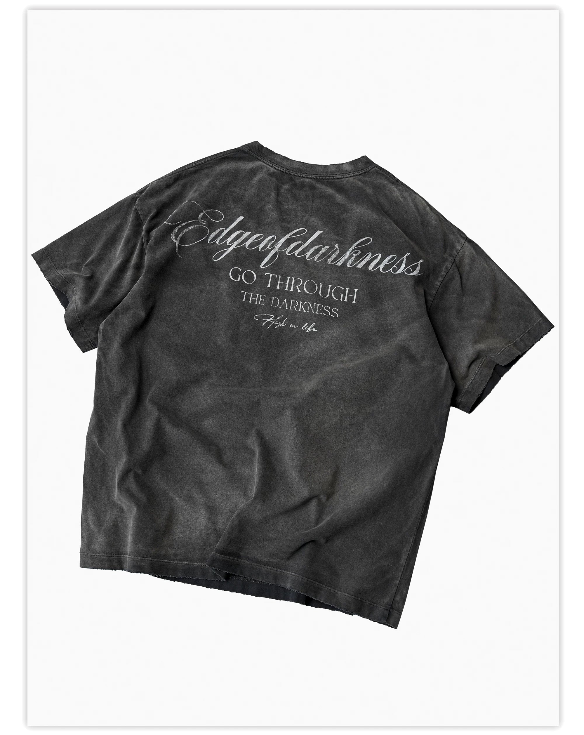 Demon Goat Distressed Printed Loose Tee