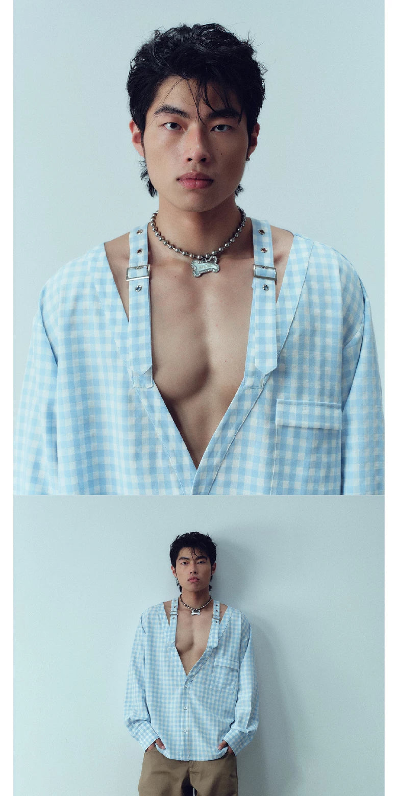 Plaid Strap Shirt