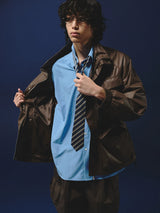 Casual Square Neck Cotton Blend Shirt