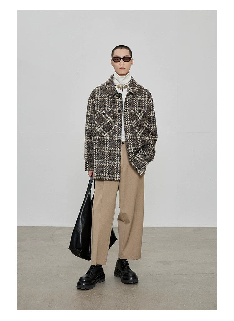 Casual Cropped Elastic Waist Pants