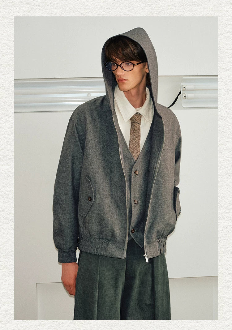 Men's Two-In-One V-Neck Vest Blazer