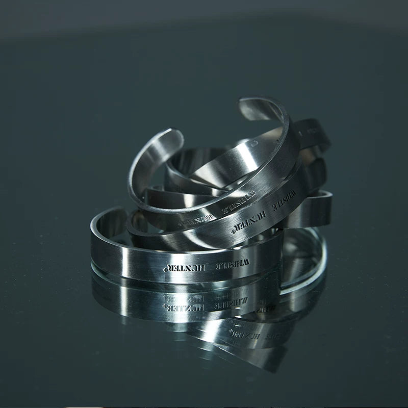 Couple Adjustable Industrial Titanium Steel Bracelets