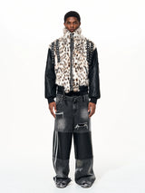 Men's Winter Fur Patchwork Padded Coat