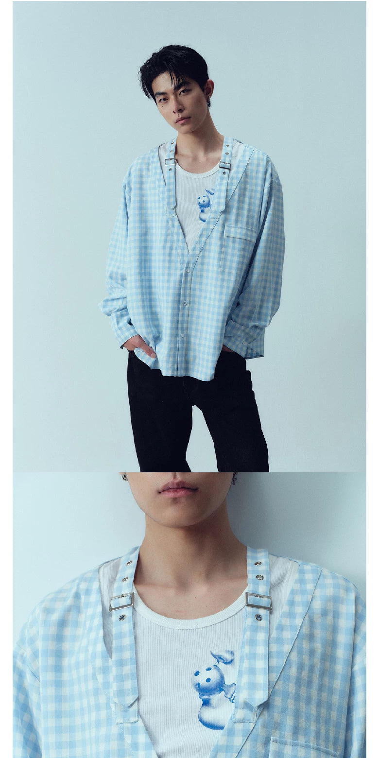 Plaid Strap Shirt