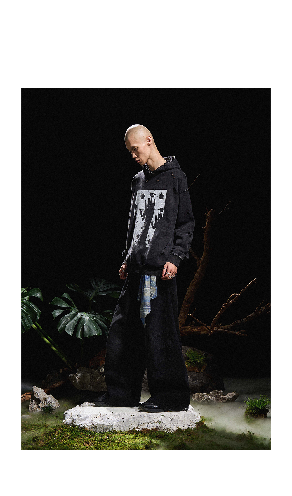Multi-wear Detachable Washed Jeans