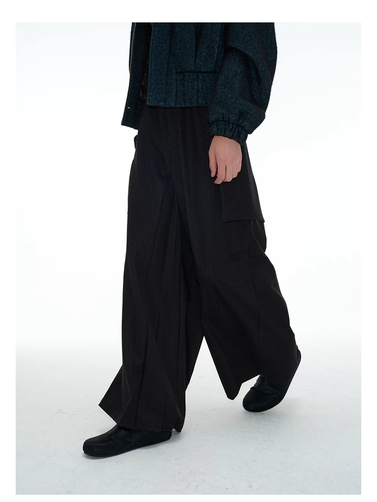 Horsehair Closed Toe Slip-on Mules
