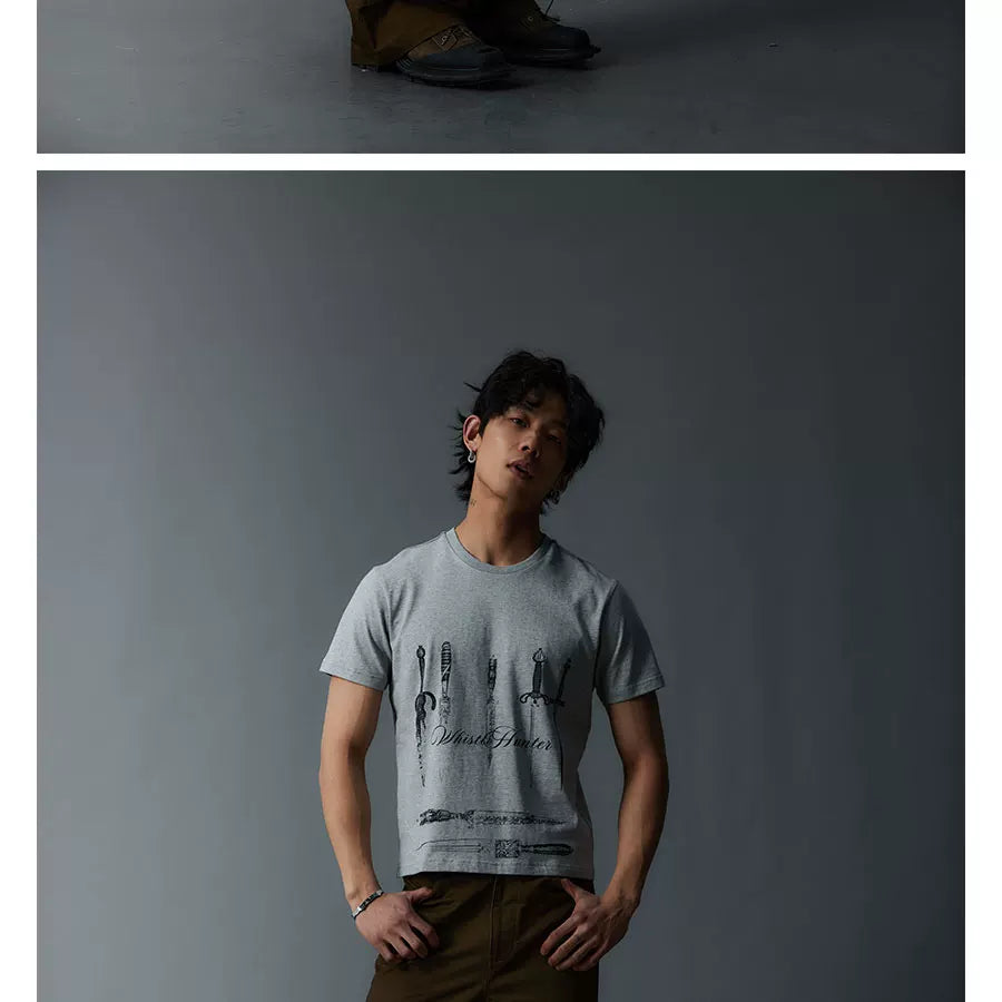 Slim Fit Vintage Print Tee