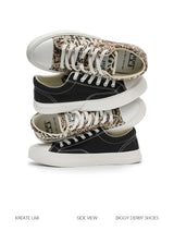 Low-top Cork Platform Casual Canvas Shoes