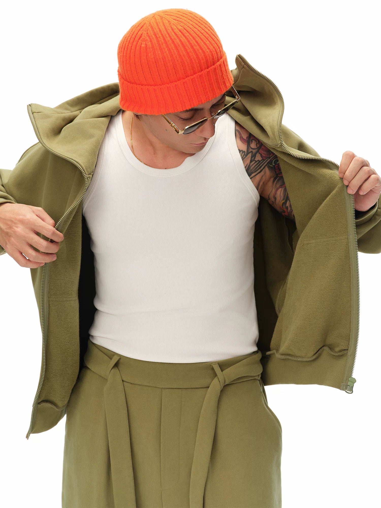 500g Athleisure Fleece Sweatshirt Set