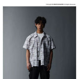 Unisex Cleanfit Multi-color Fringed Plaid Shirts