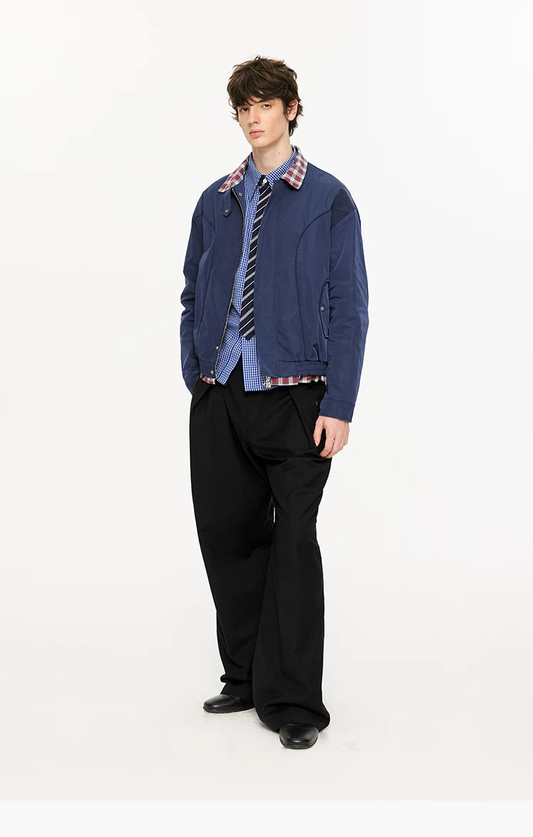 Houndstooth Harrington Jacket
