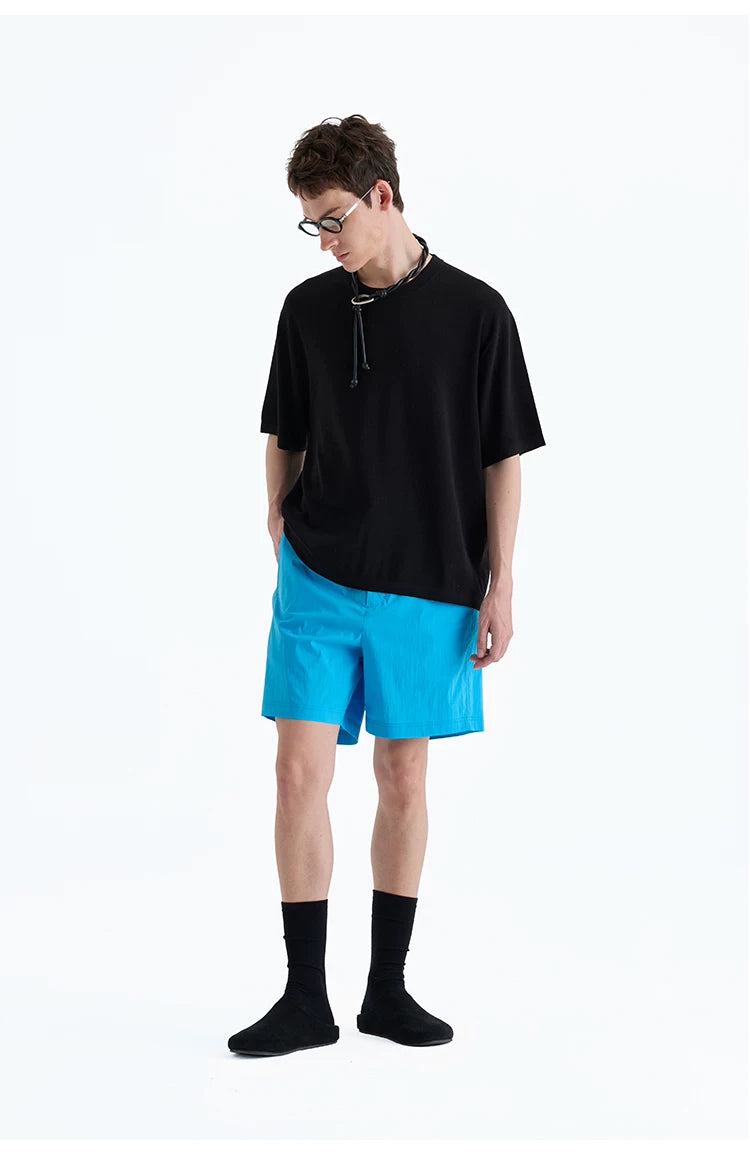 Supima Nylon Blend Drawstring Shorts