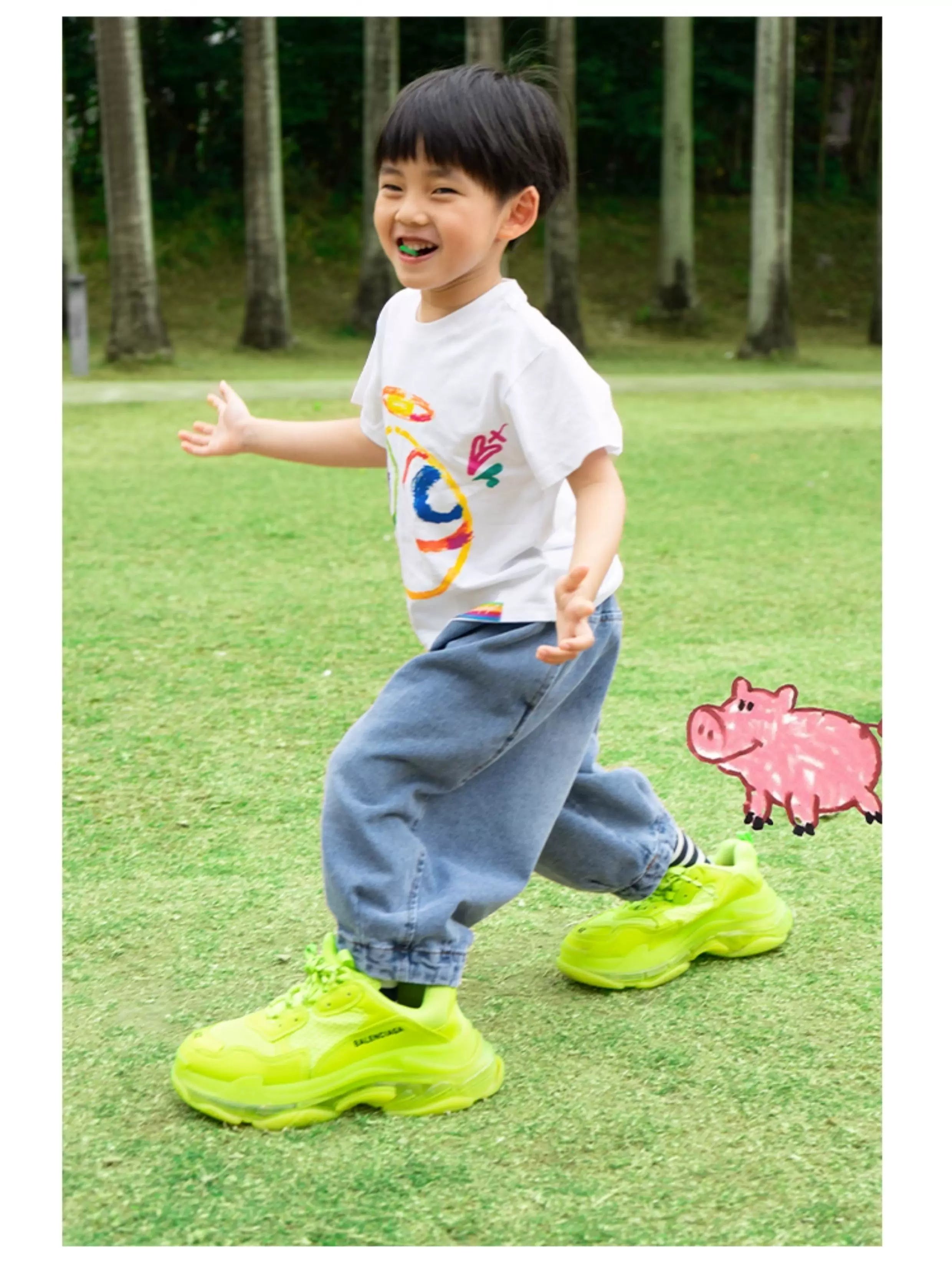 Angel Wing Print Cotton Kids' Tees