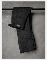 Dark Wash Distressed Stretch Denim Jeans