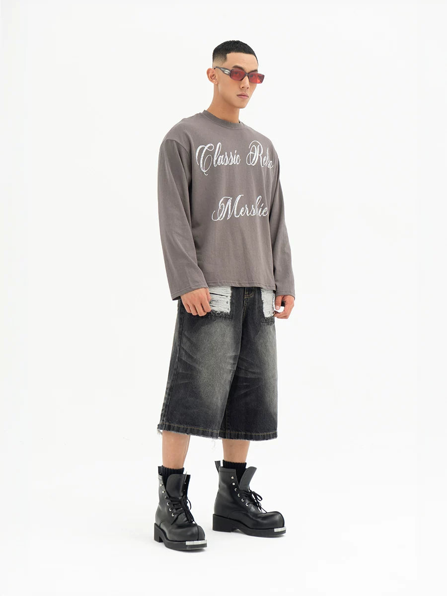 Men's Glitter Long Sleeve Sun Tee