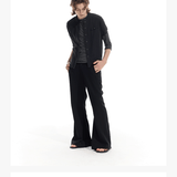 Premium Wool Blend Straight Shoulder Cardigan