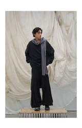 Casual Washed Detachable Tee Flap Sweatpants