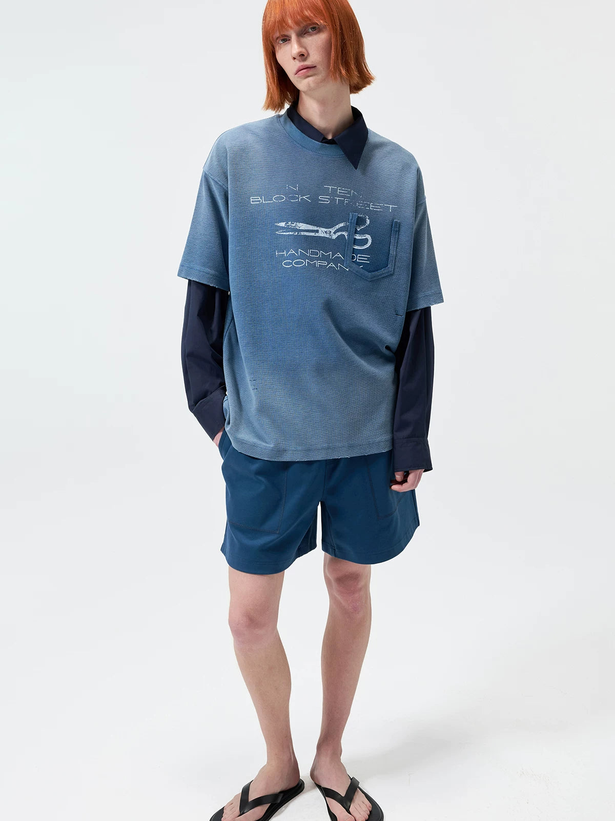 Cotton Sorona Blend Drawstring Sports Shorts