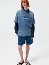 Cotton Sorona Blend Drawstring Sports Shorts