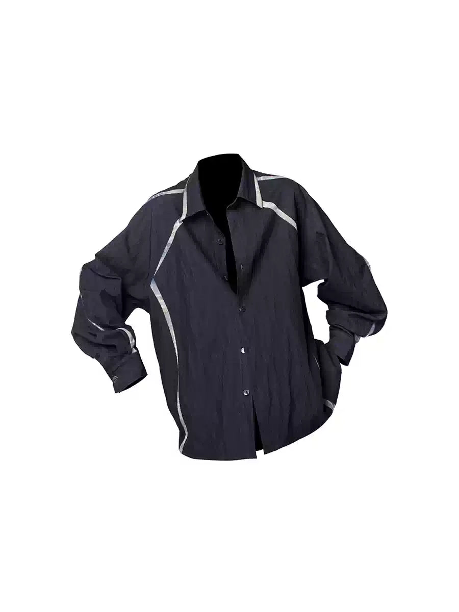 Washed Denim Split Shirt