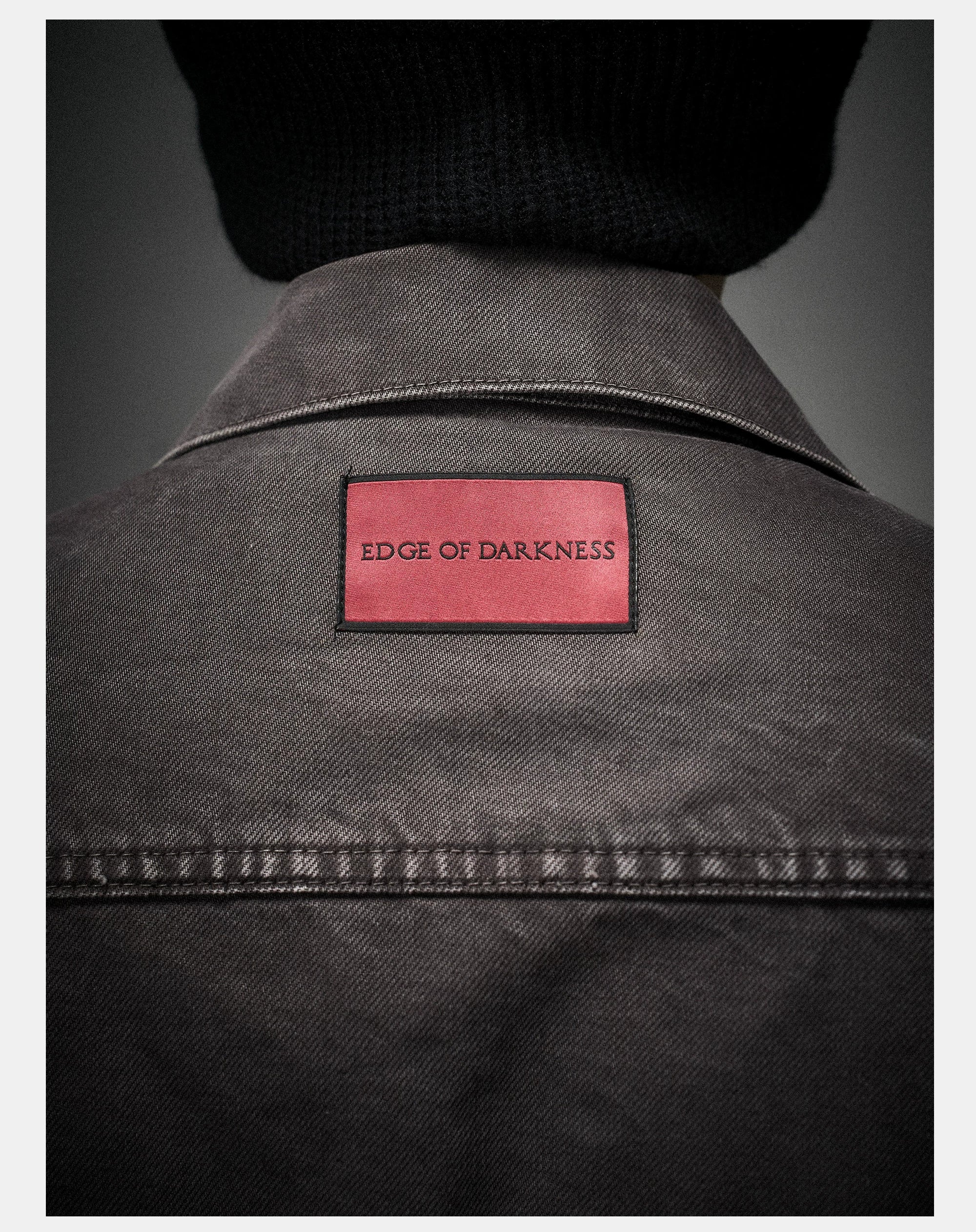 Washed Grey Boxy Denim Jacket