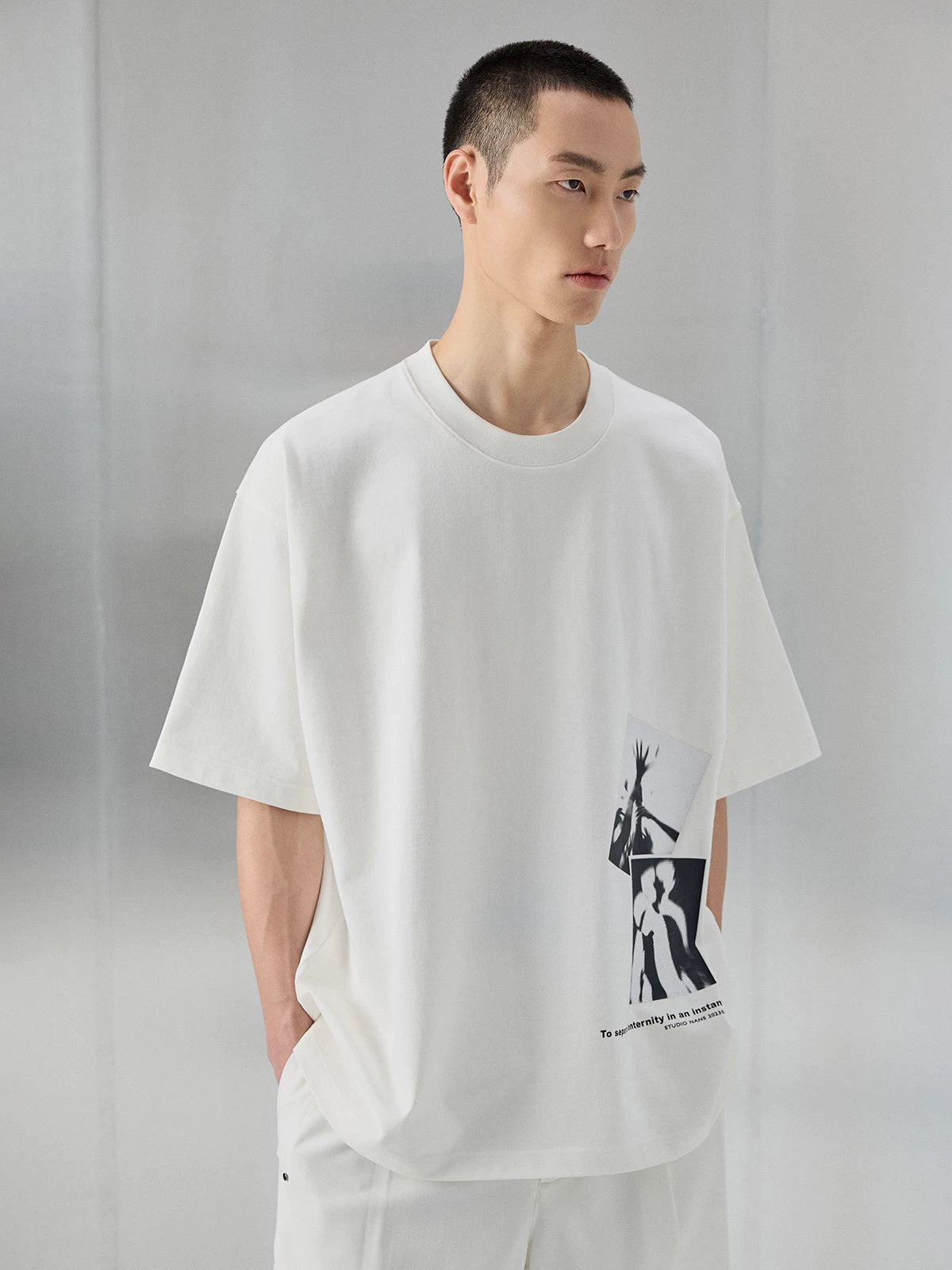 Oversized Heavyweight Double Yarn Printed Tee