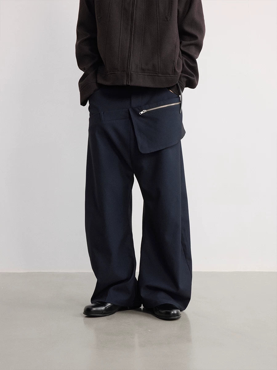 Double Waist Honeycomb Cargo Pants