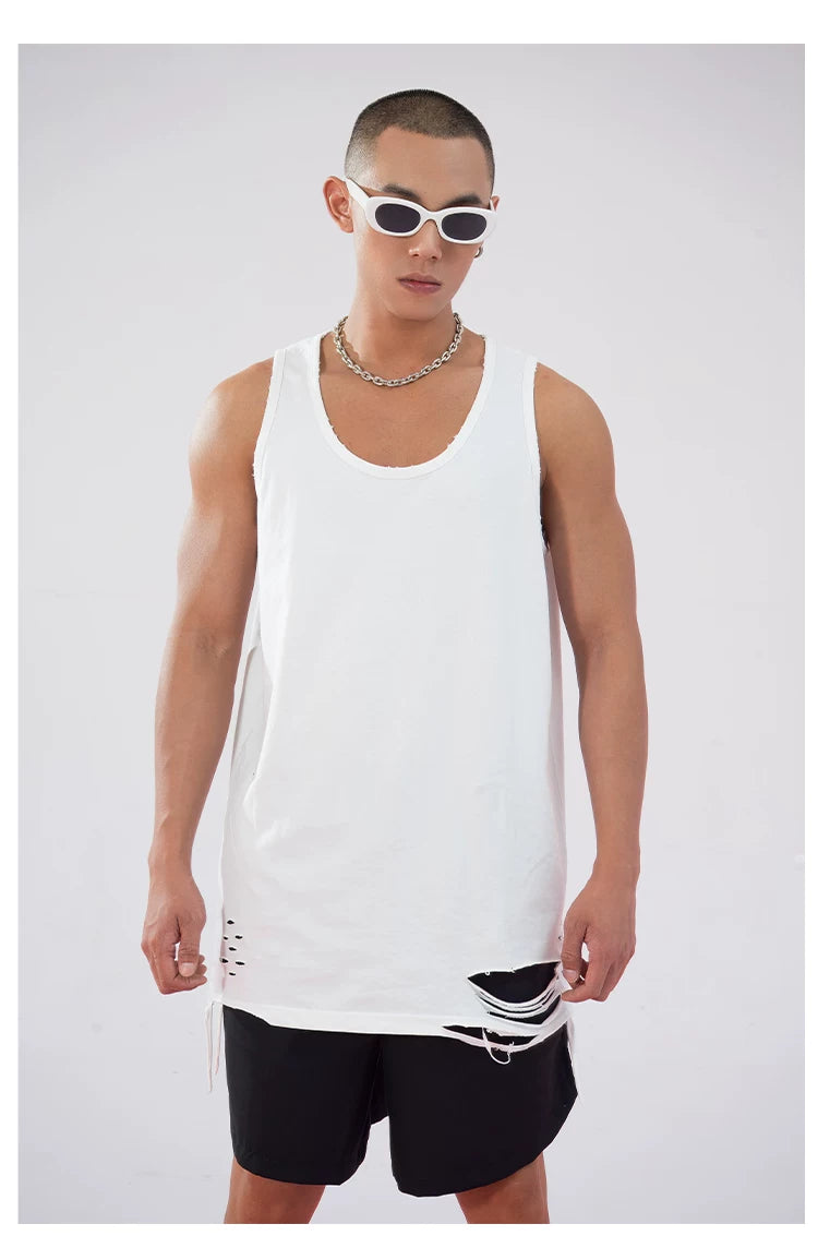 Men's Ripped Sports Tank Tops