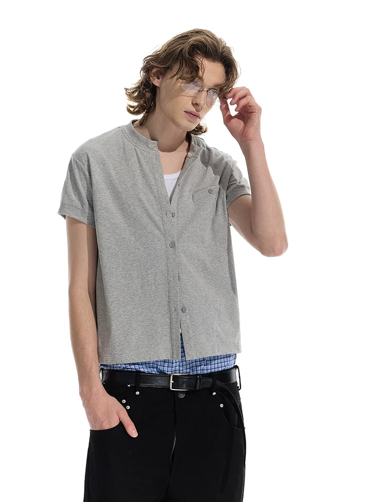 Premium Wool Blend Straight Shoulder Cardigan
