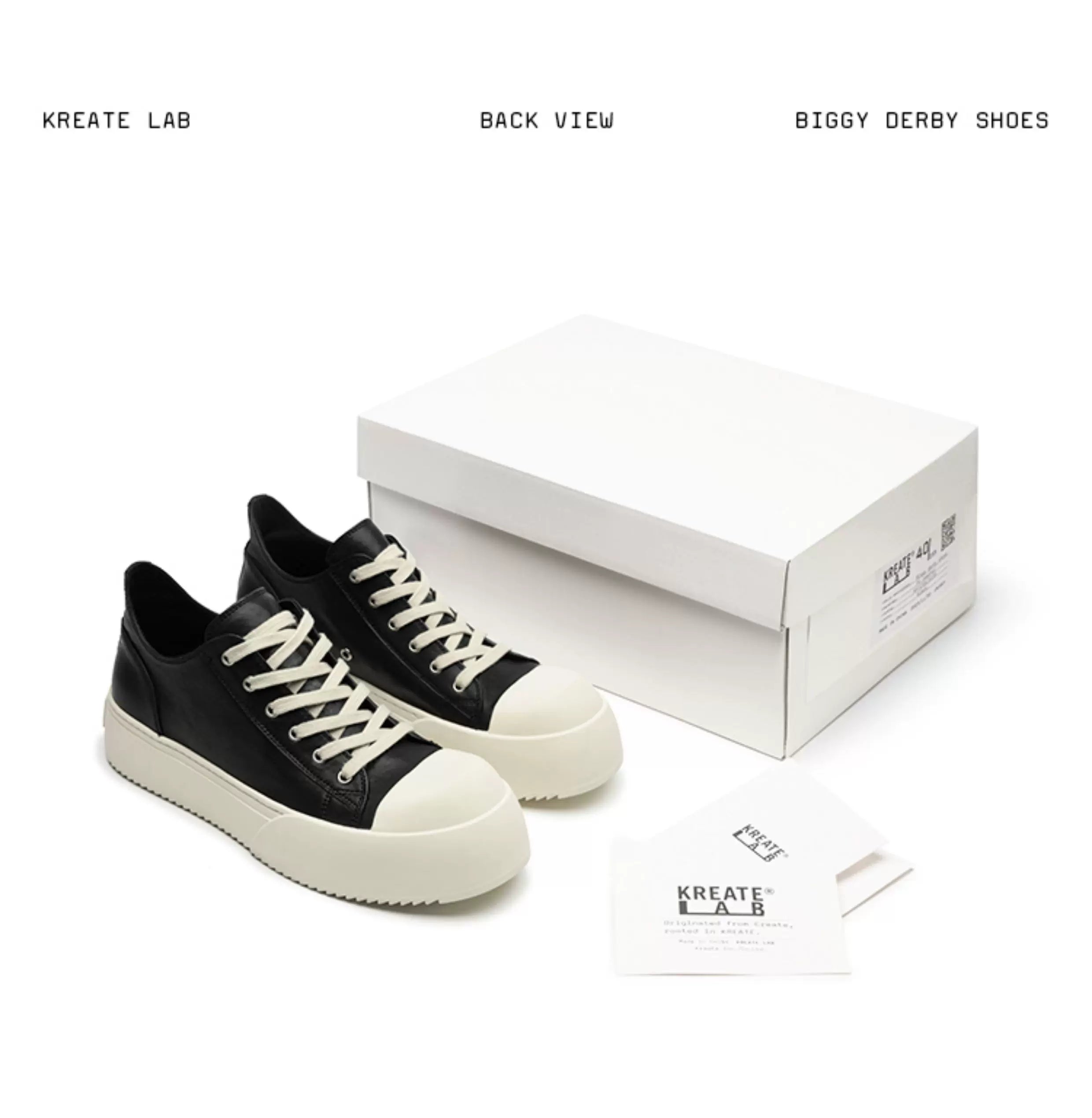 Leather Platform Casual Sneakers