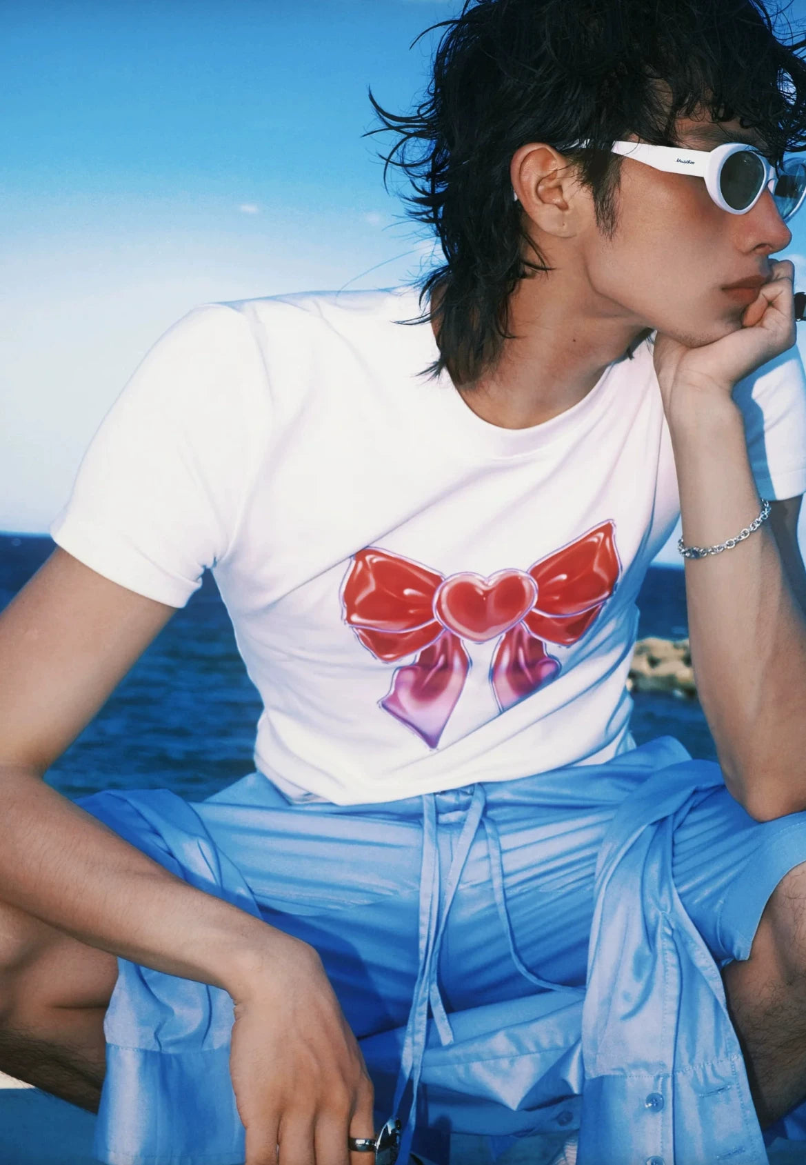 Vintage Irregular Patchwork Drawstring Casual Shorts