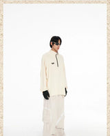 Men's Three-color Turtleneck Zip Long-sleeve Tees