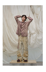 Multi-Length Detachable Patchwork Cargo Pants
